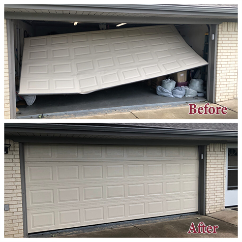 before and after garagedoor repair before and after garagedoor