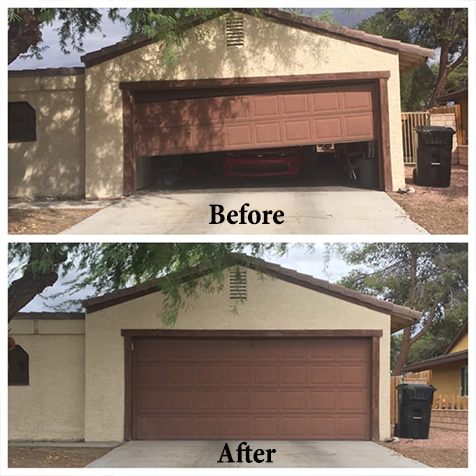 before and after garagedoor before and after garagedoor